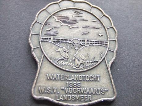 Landsmeer regio Waterland 1986 grazende varkens, schaap